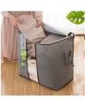 Foldable Storage Bag Organizers, Waterproof Anti-Mold Moisture Proof Clothes Storage Container Zipper Bag with Clear Window Carry Handles for Blanket Comforter Bedding, Closet Storage Boxes. 