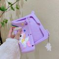 3D Unicorn Soft Case for iPad 9th 8th 7th Generation ipad air 2 iPad air5 air4 10.9 Mini6 iPad Mini 4 5 Kids Case With Holder. 