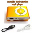 Mini MP3 Player / MP4 Player / Portable Music Player / Shuffle, Memory Card Supported upto 8GB & Rechargeable with Free Hands Free and Charging Cable. 