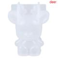 Geometric Bear Silicone Mold DIY Stereo Mirror Mold Mousse Ornaments Decor. 