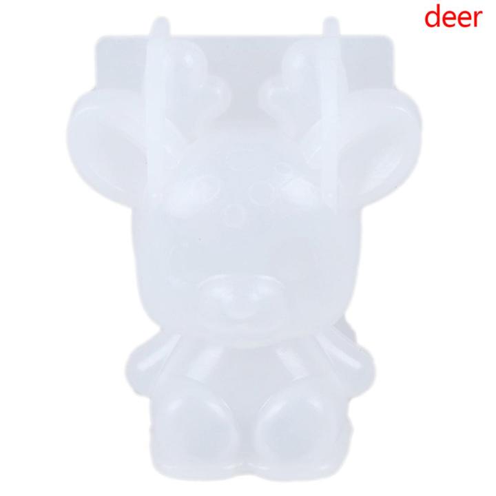 Geometric Bear Silicone Mold DIY Stereo Mirror Mold Mousse Ornaments Decor