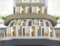 Doublebed Bed sheets Set King Size- 100% Salonika Cotton Bedsheets Double bed King- Printed Design Bedsheet Sets with Pillow Cover. 