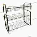Kitchen Fancy Stainless Steel Rack , Dish Racks for Kitchen Plates High Quality 2 Layer 3 Layer Kitchen Sink DIsh Drain Organizer G Shape Bartan Stand For Kitchen Rack Holder Spoon Fork Bowl Holder Matel. 