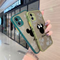 For iPhone Xr Case With Cartoon Cute Mickey Minnie Side Edge Silicone Frosted Transparent Hard Casing New Design soft Cases Full Cover Camera Shockproof Protection Phone Case. 