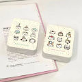 Nine Palace Grid Cute Kitten Ins Girl Flip Iron Box Stickers Gooka Small Card Desktop Storage Box Hand Account Material. 