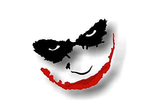 Sticker Street Legal Decals Joker FACE 7" (No Outline) Vinyl Decal Suicide Squad DC Skateboard Car JDM Harley Quinn Sticker (No Outline)