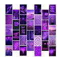 Purple Aesthetic Stickers Pack of 40 Customized 4x6 Inch Stickers for Wall Decoration and Personalization. 