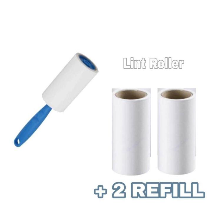 LINT Roller with 2 Extra Refill Free - extra sticker pet hair, dust remover from cloths
