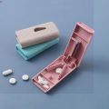 Pill Cutter Tablet Medicine Pill Storage Organizer box 2 in 1 Made in China. 