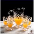 DELISOGA Glassware 1.85 Liter Water Jug - Pitcher- High Borosilicate Glass. 
