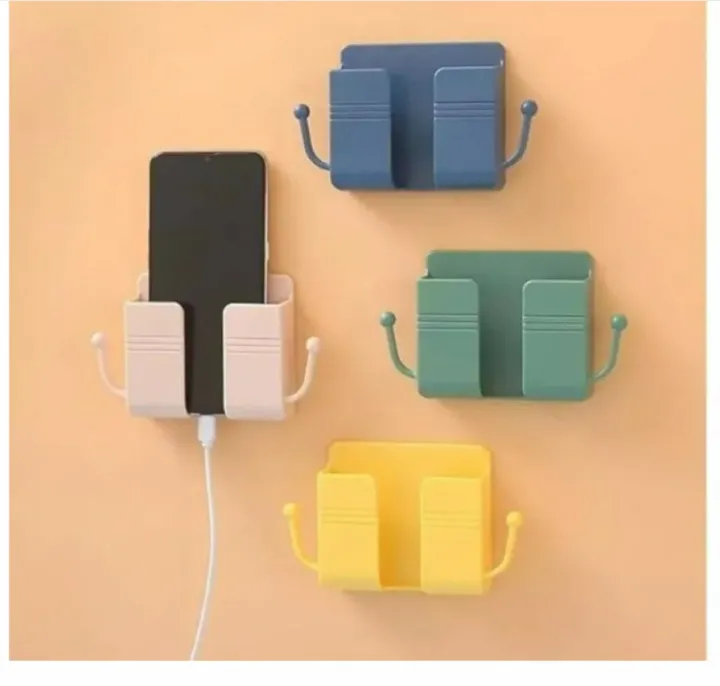 Wall%20Mount%20Phone%20Holder%20%7C%20Phone%20Stand%20for%20Bed%20%7C%20Remote%20Control%20Holder%20with%20Hooks%20%7C%20Wall%20Mounted%20Storage%20Organizer%20-%20Image%204