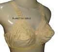 Soft Cotton Embroided Bra For Women With Support Belt, Fancy Cotton Brazier. 