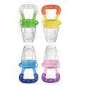Pack of 4 | Baby Silicone Spoon Feeder + Fruit Pacifier + Knee Pads + U Shape Brush. 