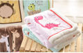 Baby Blanket For Newborn All Season Use Summer & Winter, Super Soft With Embroidered Cartoon Design For Baby Boys And Girls. 
