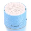 Mini Portable Speaker Music Box Mp3 Player LED Wireless Hands Free Speaker with TF Port,Blue. 