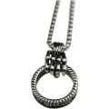 New Silver Necklace Chain With Ring Locket-Unique Style-For Boys And Glrls.. 