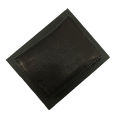 Half Long Black Leather Wallet. 