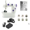 GST MINI SEWING MACHINE WITH DOUBLE THREADS AND TW SPEED CONTROL. 