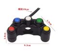 Universal ABS Plastic Meterial On/Off & Dipper & Horn 5 Point ABS Switch For Bike, Extra External On Off Button. Extra Lights Switch With Dipper & Horn Option. 