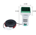 Panel Meter Square Digital LED AC, DP Voltmeter Ammeter 50-500V 100A Voltage and Current Meter Mini Volt Amp Tester. 