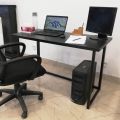 Portable Folding Computer Study Office Table Pure Black 2x4 Feet Table Top MDF Lamination. 