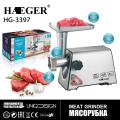 Haeger HG-3378 Multi-Functional Electric Home Stainless Steel Meat Grinder. 