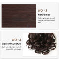 38CM Wig Ponytail Female Ponytail Natural Convenient Grasping Clip-on Curly Hair Ponytail Wig Ponytail Curly Hair Short Wig Extension(Dark brown). 