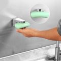 Magnetic Soap Holder Elegent Tool Free Rustproof Sponge Holder Dish Holder Soap Dish for Bathroom. 