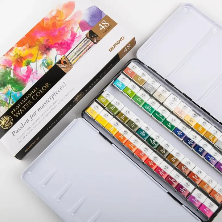 Mungyo Professional Watercolor Set Of 48