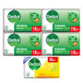 FREE Dettol Soap Fresh 80gm with Dettol Soap Original 110gm - Pack of 4. 