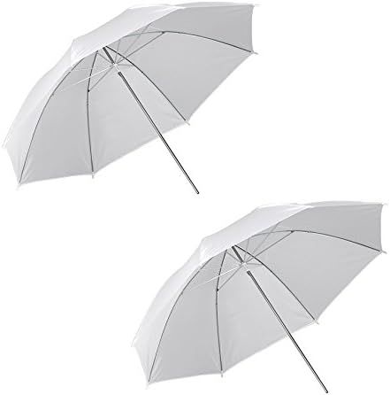 "CanadianStudio 33" Translucent Soft White Umbrellas - 2-Pack for Professional Photography Studio Lighting"
