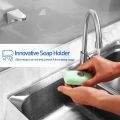 Magnetic Soap Holder Elegent Tool Free Rustproof Sponge Holder Dish Holder Soap Dish for Bathroom. 