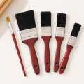 5 Pcs Paint Brush Set 1", 1.5", 2", 3" & Detail Brush | Wall, Wood & Furniture Painting Brushes. 