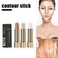 High Gloss Stick Face Brightening Rotary Small Gold Tube Concealer Pearl Gloss Dressing Stick Three Color Makeup Contour Correct. 