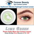 Lime Green Eyesight Extended Power Contact Lenses Cosmetic Colored Eye Contact Lenses Forever Beauty / Disposable Lenses / Lense, Eye Lense / Color Lense / Eye Lenses For Girls Women Men. 