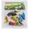Different Kinds Simulated Bird Animals Models Toys Set Artificial Multi-Color Birds Kids Educational. 