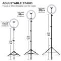 Selfie Ring Light With Stand 26cm/10inch Studio Light Dimmable 3 Modes Photography Lighting. 