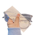 New Transparent Anti Glare UV Eye Glasses for Men and Women White Frame Glasses for Girls and Boys. 