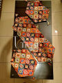 TABLE MAT, 3 PCS TABLE MAT, TABLE MAT SET AND RUNNER FOR CENTER TABLE, DRESSING TABLE, AND SIDE TABLE MAT, FURNITURE MATS ,PRINTED TABLE MAT,SIZE OF LARGE PIECE 12 X 36 INCHES AND SMALL PIECE 12 X 18 INCHES. 