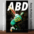 MRF Hard Ball Cricket Bat Age Under 18 & Above Top Quality Bat Club Bat Red Edition AB de Villier. 