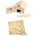Pack of 500 Useful Wooden Ice Cream Stick Popsicle Stick Handmade Making Crafts Kids Gift 4.5  X 1cm. 