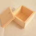 Vintage Simple Plain Wooden Necklace Jewelry Small Gadgets Storage Box Case. 