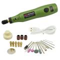 10W Hobby Craft Mini Drill Grinder Rotary Tool Set Modeling Polishing Drilling - Green. 