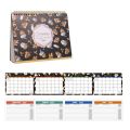 Portable 12-Month 2025 Desktop Calendar Countdown To Do List English Desk Calendar Schedule Organizer Exquisite Table Planner Calendar Office Supplies. 