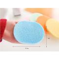 Pack of 2 Natural Fiber Facial Cleansing Sponge Beauty Blender Makeup Remover Scrub Puff Multi Color Random. 
