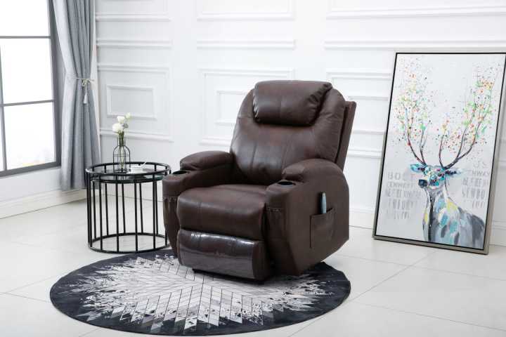 SIGNATURE SERIES - ELECTRIC RECLINER SOFA WITH HEATING AND VIBRATION - WITH & WITHOUT ROCKING AND ROTATION OPTIONS