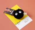 Cute Small Black Charcoal Ball Plush Key Chain Wizard Key Chains Japan Anime Keyrings Lovely Pendant for Girls Bag Jewelry. 