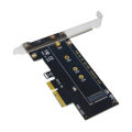PCI-E 3.0 X4 to NVMe .2 NGFF Key SSD Riser Expansion Card for 2230/2242/2260/2280 .2 SSD EM2-5003. 