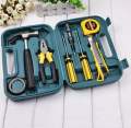 9Pcs Home Repairing Tool Set Kit Multi-functional Universal Precision Screwdriver Hammer Set Hardware Tool Kit Household Hand Tool Kit with Plastic Toolbox Storage Case. 