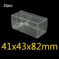 1:64 Toys Car PVC Protector Box Case Display Protective Box 41*43*82mm. 